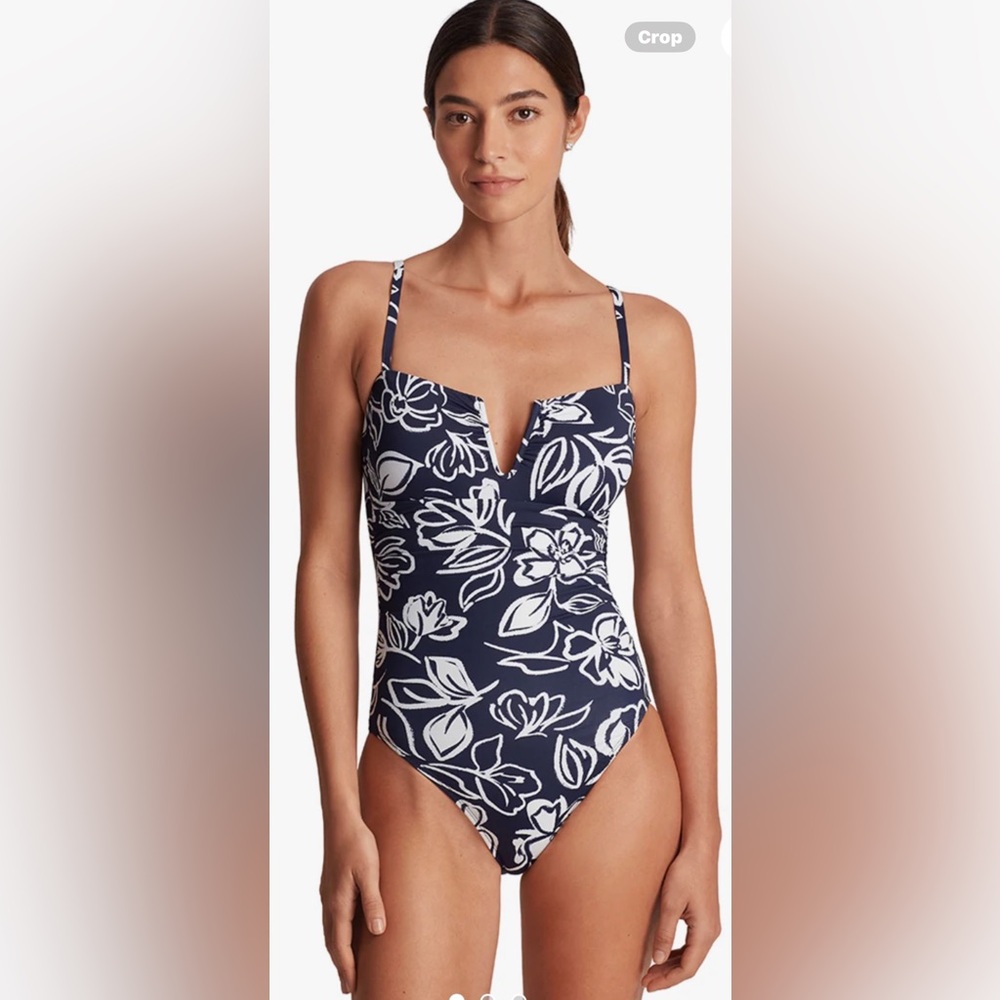 Ralph Lauren one piece bathing suit in size 16. New with tag
